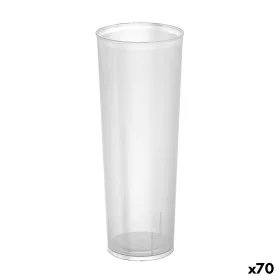 Set of reusable glasses Algon Tube, pipe Transparent 6 Pieces 300 ml (70 Units) by Algon, Tumblers - Ref: S2233678, Price: 42...