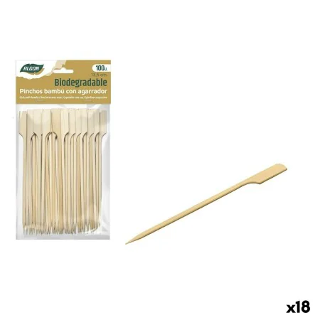 Barbecue Skewer Set Algon Bamboo 100 Pieces 13,5 cm (18 Units) by Algon, Skewers - Ref: S2233734, Price: 26,79 €, Discount: %