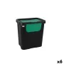 Poubelle recyclage Tontarelli Moda double Vert (6 Unités) 24 L de Tontarelli, Poubelles de recyclage à domicile - Réf : S2233...