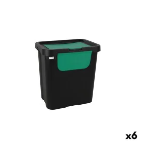 Cubo de Basura para Reciclaje Tontarelli Moda double Verde (6 Unidades) 24 L de Tontarelli, Cubos de reciclaje para el hogar ...