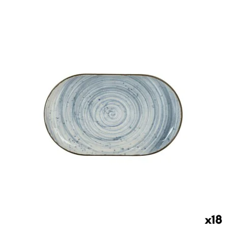 Tablett für Snacks La Mediterránea Anllo Oval 25 x 15 x 2,2 cm (18 Stück) von La Mediterránea, Teller und Schüsseln - Ref: S2...