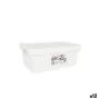 Scatola portaoggetti con coperchio Tontarelli Maya Bianco 4,2 L 28 x 18 x 11,2 cm (12 Unità) di Tontarelli, Contenitori con c...