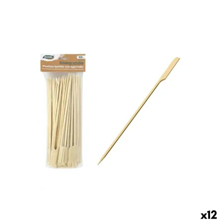 Set de Pinchos para Barbacoa Algon Bambú 100 Piezas 24 cm (12 Unidades) de Algon, Pinchos - Ref: S2233929, Precio: 20,26 €, D...