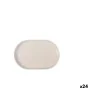 Tablett für Snacks La Mediterránea Ivory Oval 20 x 13 x 2 cm (24 Stück) von La Mediterránea, Teller und Schüsseln - Ref: S223...