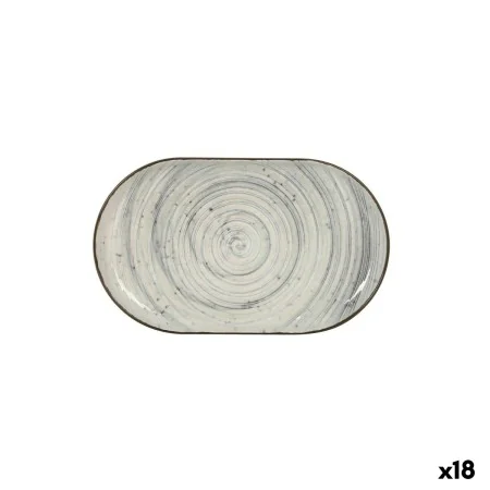 Snack tray La Mediterránea Vortex Oval 25 x 15 x 2,2 cm (18 Units) by La Mediterránea, Plates and dishes - Ref: S2233950, Pri...