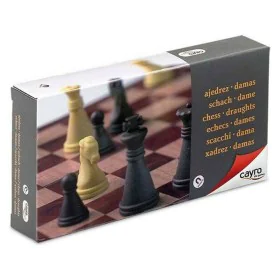 Chess and Checkers Board Magnetic Cayro C450 Plastic (16 x 16 cm) by Cayro, Traditional games - Ref: S2400949, Price: 7,56 €,...