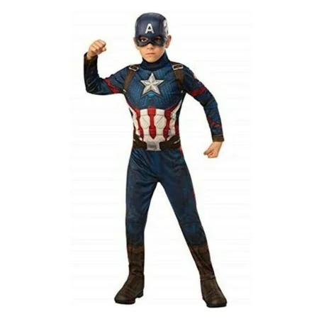 Verkleidung für Kinder Captain America Avengers Rubies 700647_L Blau Weiß Rot Silberfarben Silber L von Rubies, Kostüme für K...