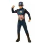 Costume per Bambini Captain America Avengers Rubies 700647_L Azzurro Bianco Rosso Argentato Argento L di Rubies, Bambini - Ri...