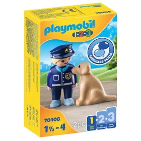 Playset Police with Dog 1 Easy Starter Playmobil 70408 (2 pcs) di Playmobil, Playset con figure di giocattoli - Rif: S2410572...