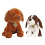 Chien en peluche 32 cm Noir Beige Marron Polyester Acrylique (32 cm) de BigBuy Fun, Animaux et personnages - Réf : S2413254, ...