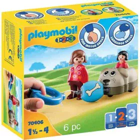 Playset Playmobil 1.2.3 Hund Kinder 70406 (6 pcs) von Playmobil, Playsets von Spielzeugfiguren - Ref: S2415229, Preis: 13,08 ...