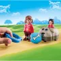 Playset Playmobil 1.2.3 Chien Enfants 70406 (6 pcs) de Playmobil, Playsets de figurines de jouets - Réf : S2415229, Prix : 13...