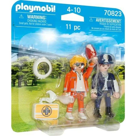 Playset Playmobil 70823 Doctor Polícia 70823 (11 pcs) de Playmobil, Playsets de figuras de brincar - Ref: S2415278, Preço: 7,...