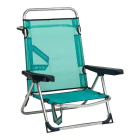 Beach Chair Alco Aluminium Multi-position Foldable Green 62 x 82 x 65 cm (62 x 82 x 65 cm) by Alco, Folding Chairs - Ref: S24...