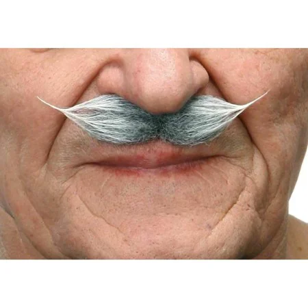 Bigode My Other Me Cinzento Branco de My Other Me, Partes corporais falsas - Ref: S2418502, Preço: 3,55 €, Desconto: %