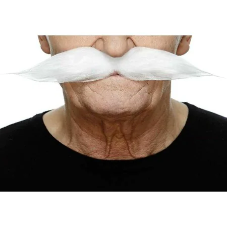 Moustache My Other Me Blanc de My Other Me, Parties corporelles fausses - Réf : S2418874, Prix : 6,88 €, Remise : %