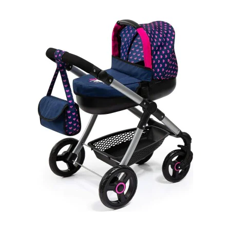 Doll Stroller Reig Stule Pram Navy Blue 63 cm by Reig, Prams & Strollers - Ref: S2424867, Price: 73,28 €, Discount: %