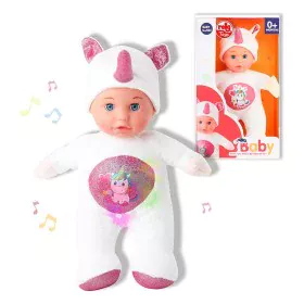 Baby Doll Reig 30 cm Unicorn Fluffy toy White (30 cm) by Reig, Baby dolls - Ref: S2424900, Price: 19,80 €, Discount: %