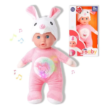 Baby Doll Reig 30 cm Rabbit Fluffy toy Pink (30 cm) by Reig, Baby dolls - Ref: S2424901, Price: 19,80 €, Discount: %