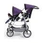 Doll Stroller Reig Navy Blue Twinned by Reig, Prams & Strollers - Ref: S2424987, Price: 88,41 €, Discount: %