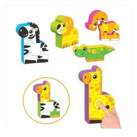 Puzzle Infantil Reig Zoo Blocks 22 Piezas de Reig, Juguetes con sonido - Ref: S2425161, Precio: 14,63 €, Descuento: %