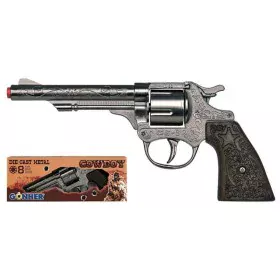 Pistola de Petardos Gonher Prateado Vaqueiro de Gonher, Armas e projéteis - Ref: S2425977, Preço: 8,23 €, Desconto: %