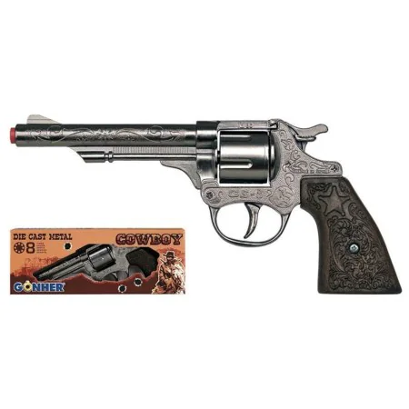 Pistola de Petardos Gonher Prateado Vaqueiro de Gonher, Armas e projéteis - Ref: S2425977, Preço: 9,15 €, Desconto: %