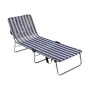 Beach sunbed Alco Multi-position White Navy Blue by Alco, Sunloungers - Ref: S2426807, Price: 66,93 €, Discount: %