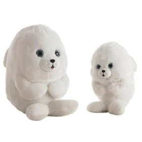 Fluffy toy Seal White 30 cm by BigBuy Fun, Animals and figures - Ref: S2426876, Price: 9,92 €, Discount: %