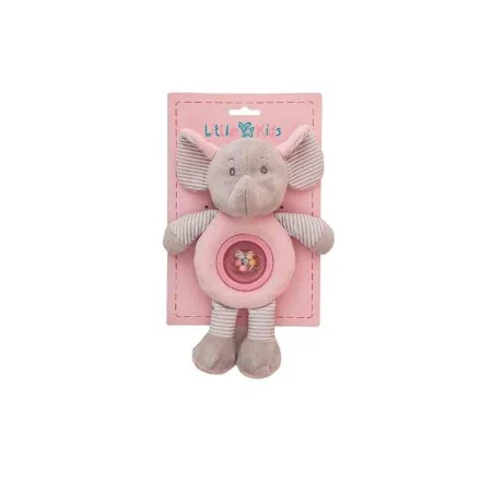 Peluche Hochet boli Rose 25cm de BigBuy Fun, Animaux et personnages - Réf : S2427007, Prix : 8,65 €, Remise : %