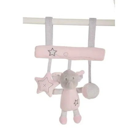 Affichette de poignée de porte Jouet Peluche Eléphant Rose 25cm de BigBuy Fun, Mobiles - Réf : S2427009, Prix : 9,93 €, Remis...