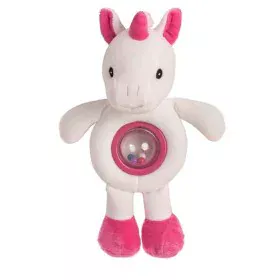 Rattle Cuddly Toy Rosi Unicorn Acrylic by BigBuy Fun, Rattles and plush hoops - Ref: S2427030, Price: 11,02 €, Discount: %