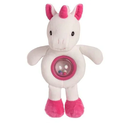 Rattle Cuddly Toy Rosi Unicorn Acrylic by BigBuy Fun, Rattles and plush hoops - Ref: S2427030, Price: 10,59 €, Discount: %