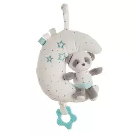 Musical Rattle Baby Panda Blue 25 cm Moon by BigBuy Fun, Rattles and plush hoops - Ref: S2427077, Price: 12,77 €, Discount: %