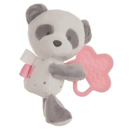 Teether for Babies Panda bear Pink 20 cm by BigBuy Fun, Animals and figures - Ref: S2427086, Price: 7,93 €, Discount: %