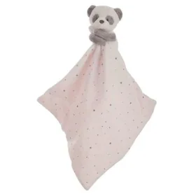 Baby Comforter Panda bear Pink 25 x 25 cm by BigBuy Fun, Animals and figures - Ref: S2427090, Price: 8,89 €, Discount: %