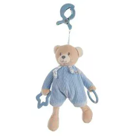 Rattle Cuddly Toy Activity Blue Bear Clip Velvet 26 cm by BigBuy Fun, Rattles and plush hoops - Ref: S2427098, Price: 10,95 €...