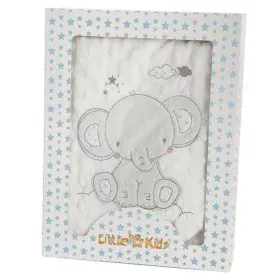 Babydecke Elefant grün Stickerei Beidseitig 100 x 75 cm von BigBuy Fun, Decken und Überwürfe - Ref: S2427113, Preis: 17,16 €,...