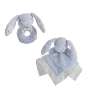 Baby Comforter Rabbit 30 x 30 cm Rattle by BigBuy Fun, Rattles and plush hoops - Ref: S2427115, Price: 14,35 €, Discount: %