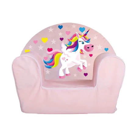 Child's Armchair Light Pink Unicorn by BigBuy Home, Furniture for small children - Ref: S2427851, Price: 29,38 €, Discount: %