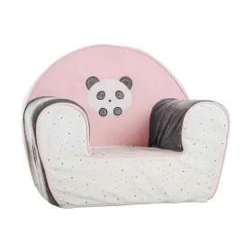 Sillón Infantil Oso Panda Rosa claro 44 x 34 x 53 cm de BigBuy Home, Muebles para niños pequeños - Ref: S2427862, Precio: 29,...