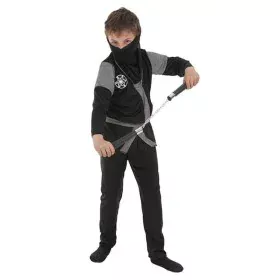 Costume for Children Ninja 3-6 years Black (4 Pieces) by BigBuy Carnival, Kids & Toddlers - Ref: S2428402, Price: 11,35 €, Di...