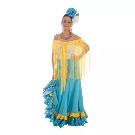 Jupe Turquoise Sévillane de BigBuy Carnival, Sets & Kits - Réf : S2428648, Prix : 31,94 €, Remise : %