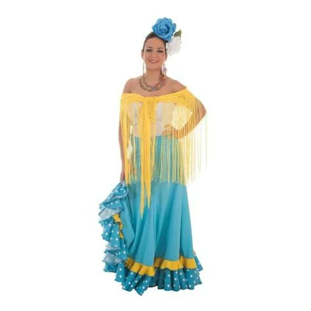 Saia Turquesa Sevilhana de BigBuy Carnival, Disfarces com acessórios - Ref: S2428648, Preço: 31,94 €, Desconto: %