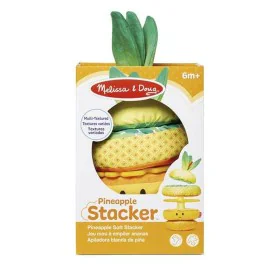 Blocchi Impilabili Melissa & Doug Ananas Giocattolo 5 Pezzi di Melissa & Doug, Cubi, piramidi e anelli componibili - Rif: S24...