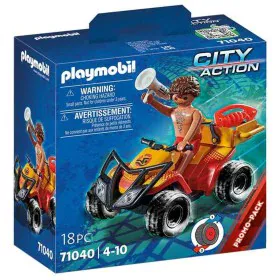 Playset Playmobil City Action Rescue Quad 18 Pezzi 71040 di Playmobil, Playset con figure di giocattoli - Rif: S2429628, Prez...