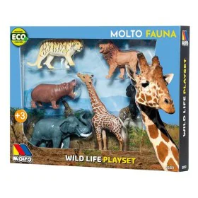 Set 6 Animales Salvajes Moltó Plástico de Moltó, Animales - Ref: S2429717, Precio: 9,60 €, Descuento: %