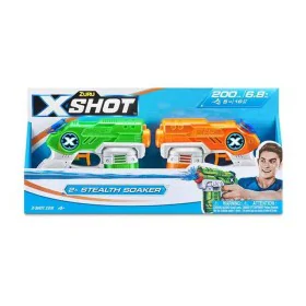 Pistola ad Acqua X-Shot Warfare Double Small Stealth 2 Pezzi 16 x 13 x 3 cm di BigBuy Fun, Pistole d'acqua - Rif: S2430228, P...