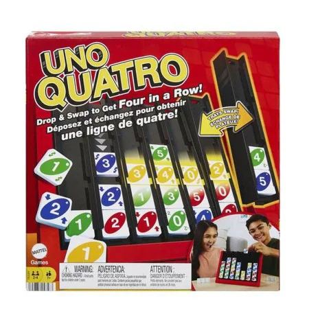 Jogo de Cartas Mattel UNO Quatro de Mattel, Jogos de cartas - Ref: S2431175, Preço: 24,45 €, Desconto: %