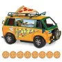 Caravana Teenage Mutant Ninja Turtles Pizza Van de Teenage Mutant Ninja Turtles, Playsets de figuras de juguete - Ref: S24312...